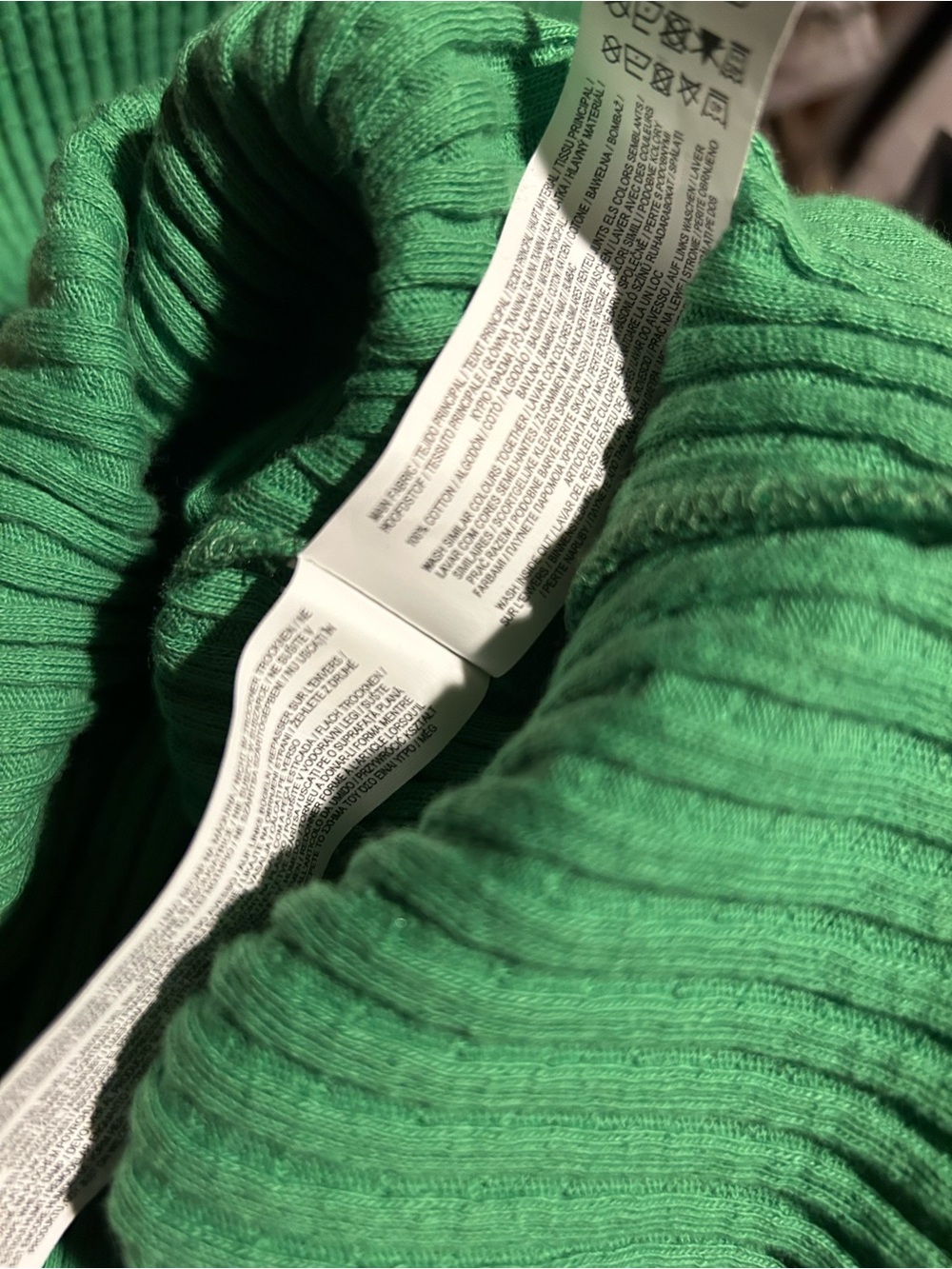 Primark Green Ribbed Dress - Medium - Picture 4 of 4